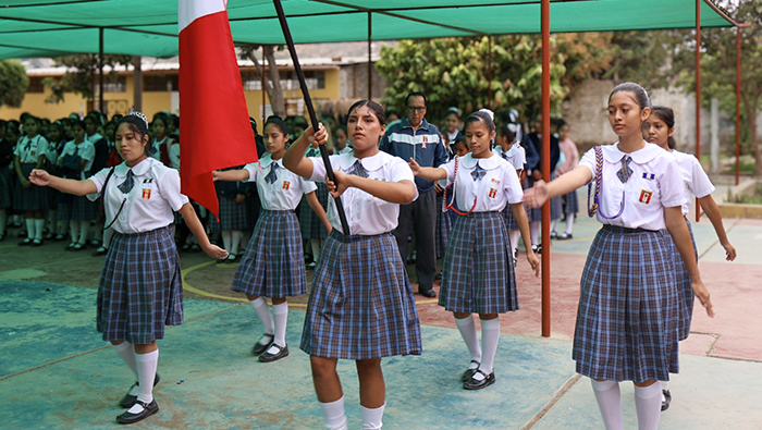 Imagen de actividades por el día del logro en el colegio Secundario - Chongoyape.