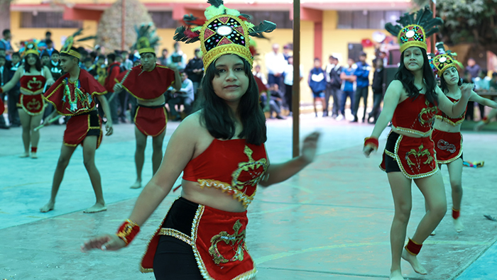 Imagen de actividades por el día del logro en el colegio Secundario - Chongoyape.