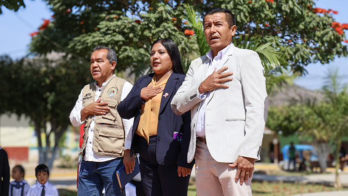 Imagen del Desfile Institucional por el aniversario de la Institución Educativa Inicial "058 Niño Jesús".