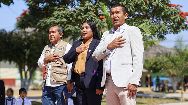 Imagen del Desfile Institucional por el aniversario de la Institución Educativa Inicial "058 Niño Jesús".