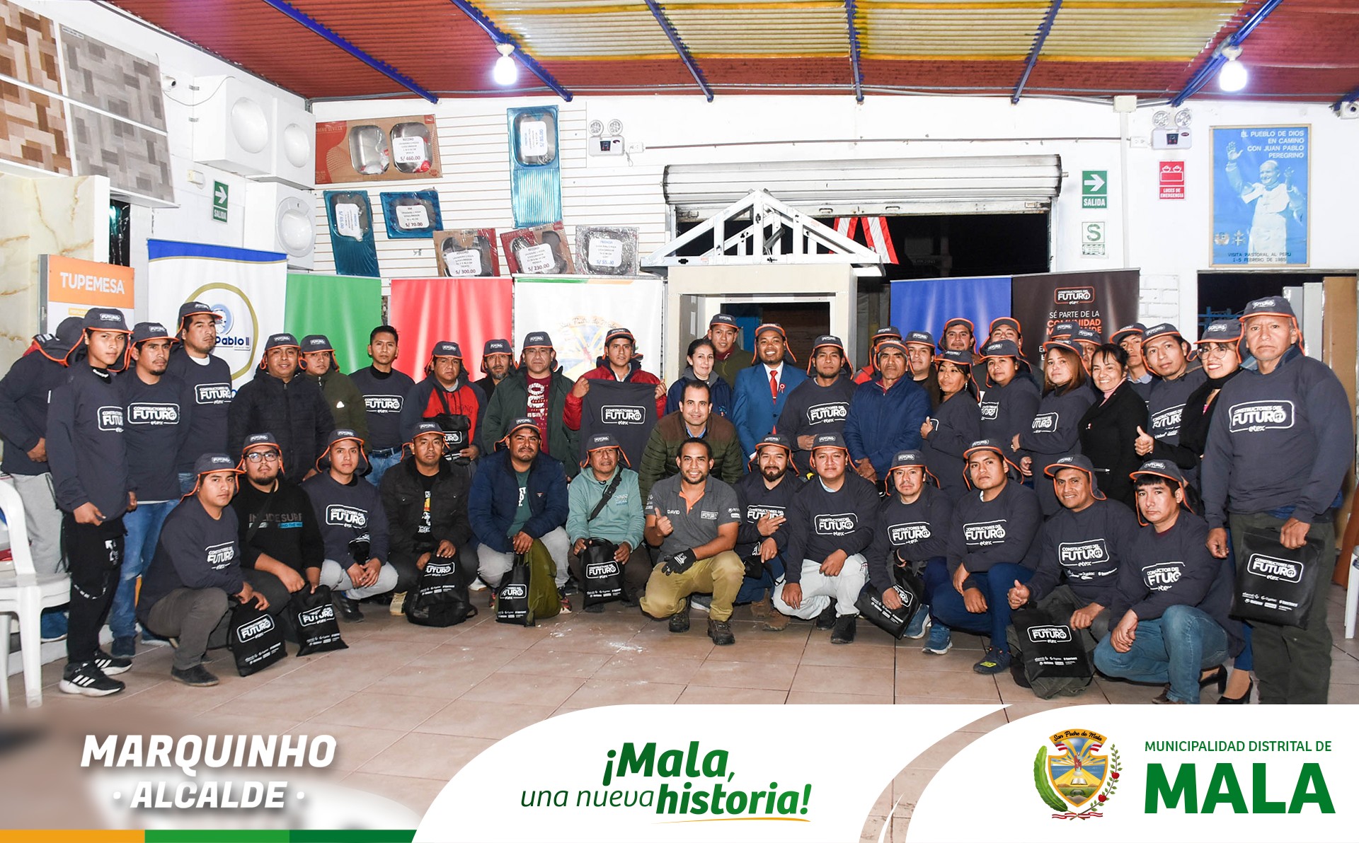 Última Capacitación de Formación Profesional del Programa Empleo para Todos con el Tema Aprende a Construir con Sistema Drywall