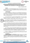 Vista preliminar de documento Decreto de Alcaldía N° 002-2024/MPAL-A DECLARAR el día martes 16 de julio de 2024, DIA NO LABORABLE RECUPERABLE PARA LAS INSTITUCIONES PÚBLICAS, dentro de la jurisdicción del Distrito de Lircay, con motivo de celebración la festividad en honor a l VIRGEN DEL CARMEN.