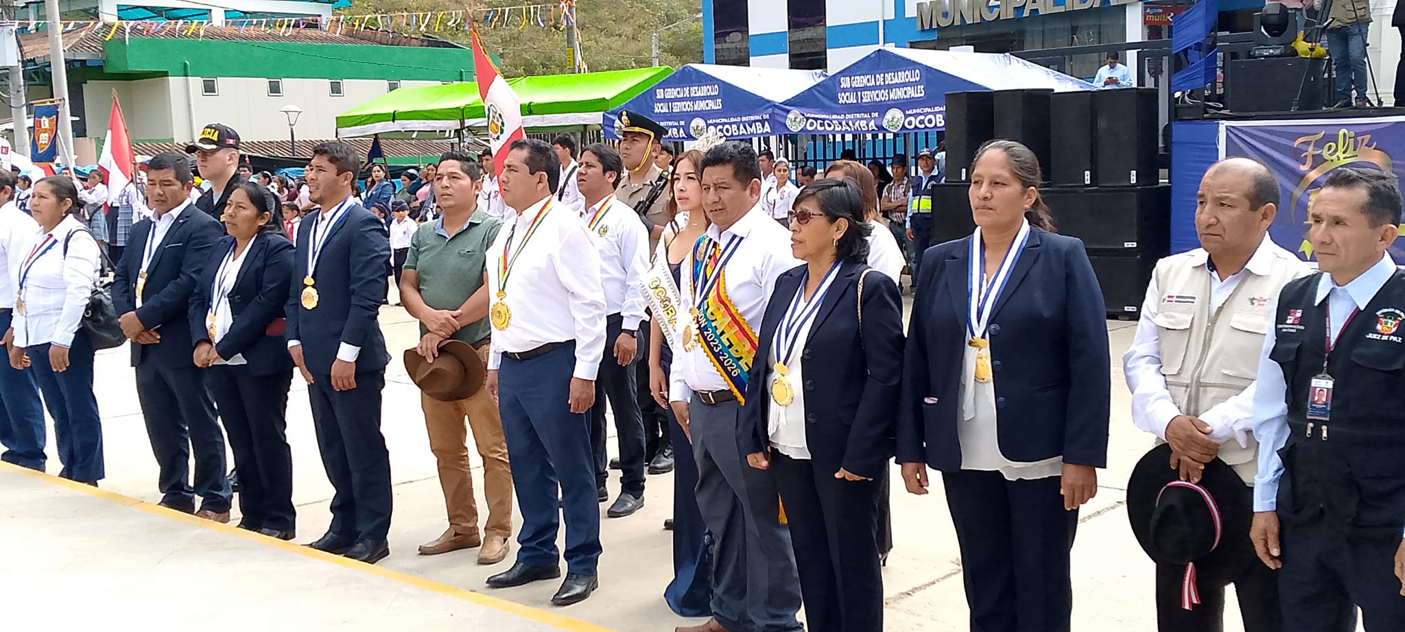 Ocobamba celebra su 167° aniversario con sesión solemne y desfile
