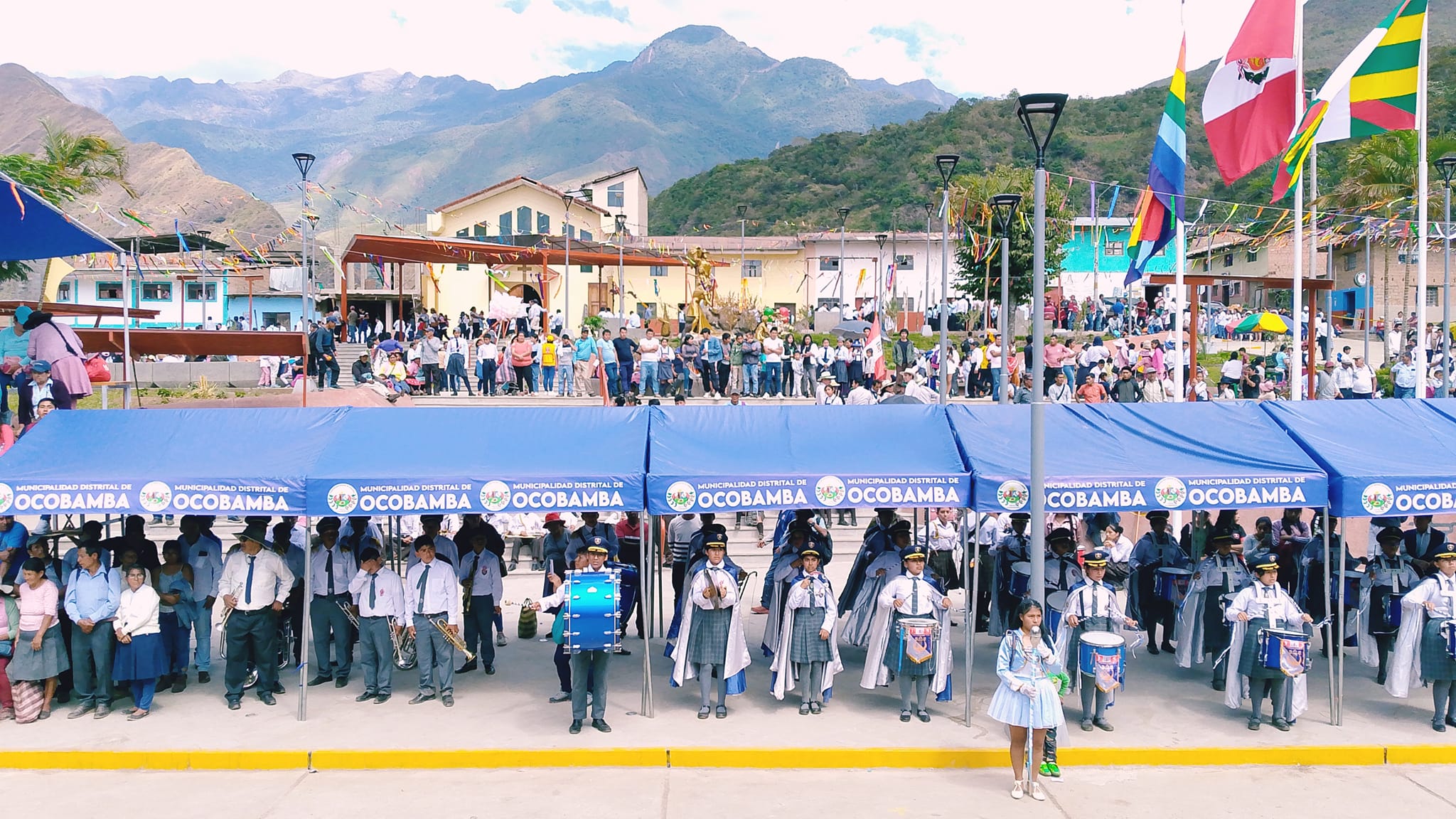 Ocobamba celebra su 167° aniversario con sesión solemne y desfile