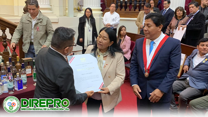 Ceremonia de entrega de Diplomas de Reconocimiento a los Productores de Pisco, ganadores de la 20° Edición del Certamen Internacional CINVE