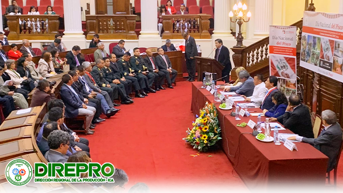 Ceremonia de entrega de Diplomas de Reconocimiento a los Productores de Pisco, ganadores de la 20° Edición del Certamen Internacional CINVE