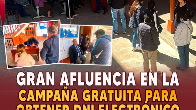 Gran afluencia en la campaña gratuita para obtener DNI electrónico