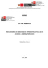 Vista preliminar de documento ANEXO RM. 00213-2024-MINAM - INDICADORES DE BRECHAS DE INFRAESTRUCTURA O DE ACCESO A BIENES - SERVICIOS