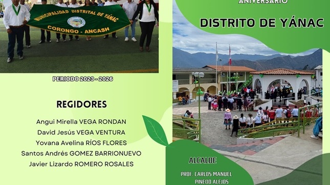 Invitación al 88 aniversario del distrito Yanac