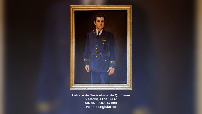 Pintura "Retrato de José Abelardo Quiñones":