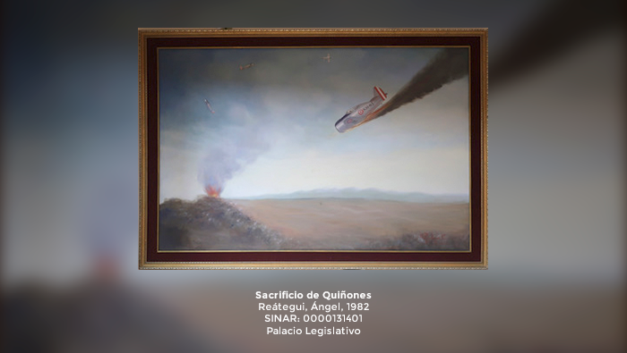 Pintura "Sacrificio de Quiñones":