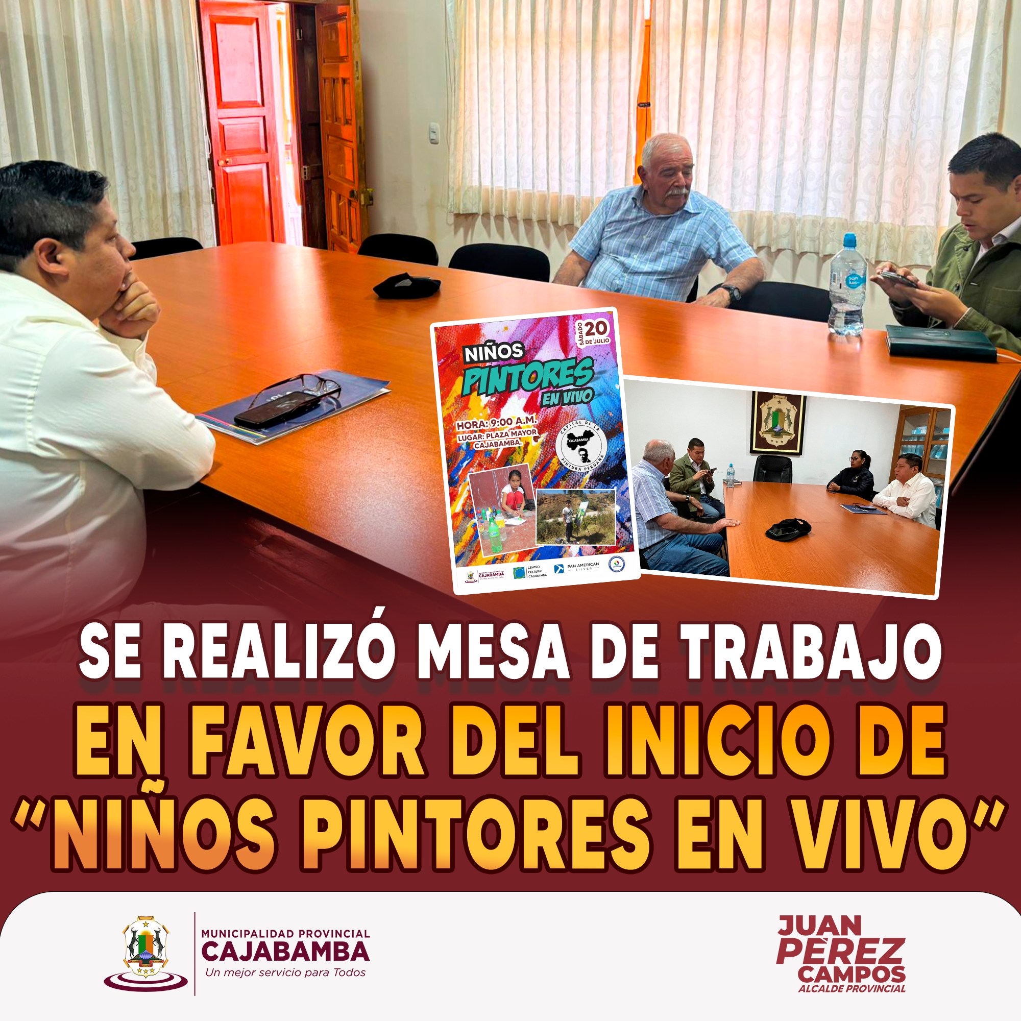 Se realizó mesa de trabajo en favor del inicio de Niños Pintores en Vivo