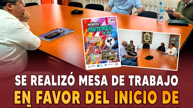 Se realizó mesa de trabajo en favor del inicio de Niños Pintores en Vivo