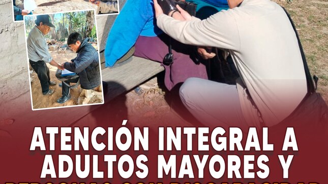 Atención integral a adultos mayores y personas con discapacidad en Cajabamba