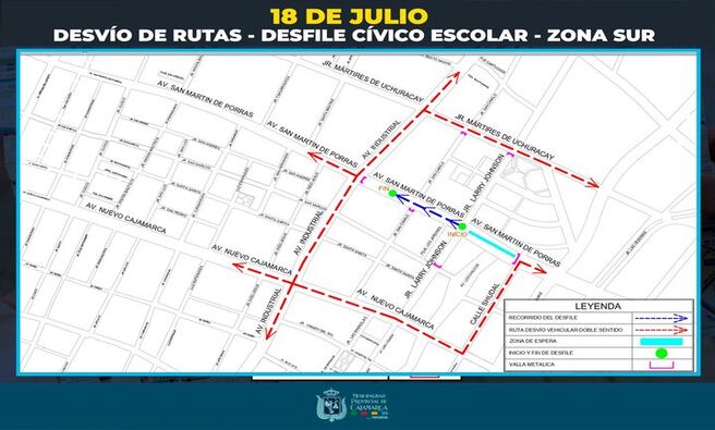β
Conoce todas las rutas alternas que podrΓ‘s utilizar maΓ±ana desde las 6:00 a. m. hasta la 1:00 p.m. debido a que se desarrollarΓ‘ el desvile cΓvico escolar UNIDEZSUR.
