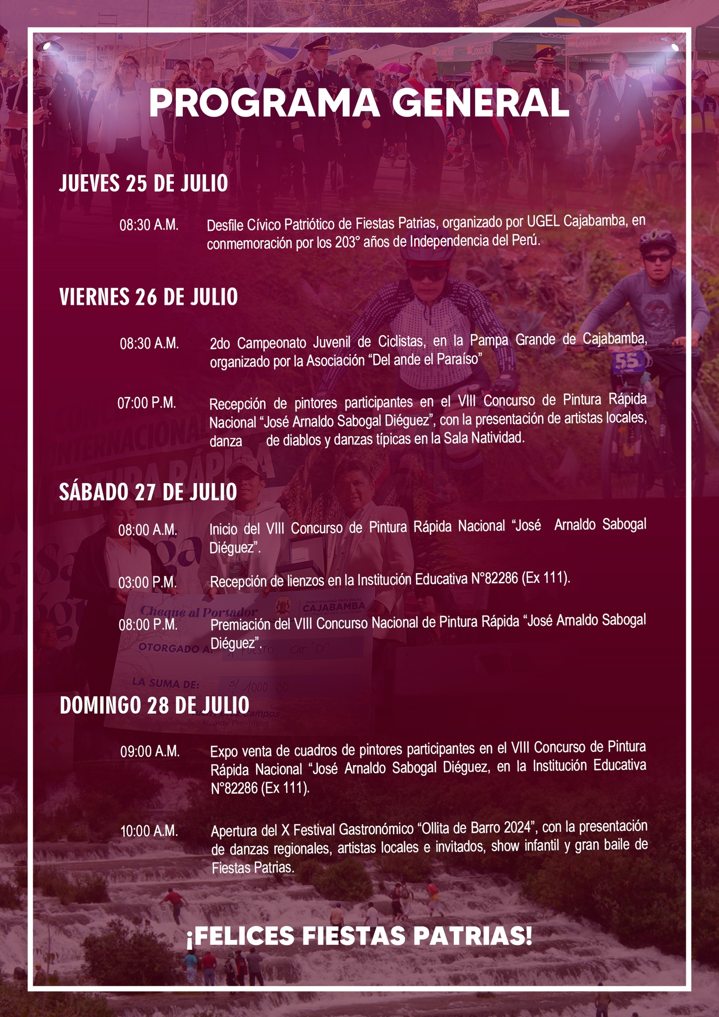 Programa general de la semana turística 2024
