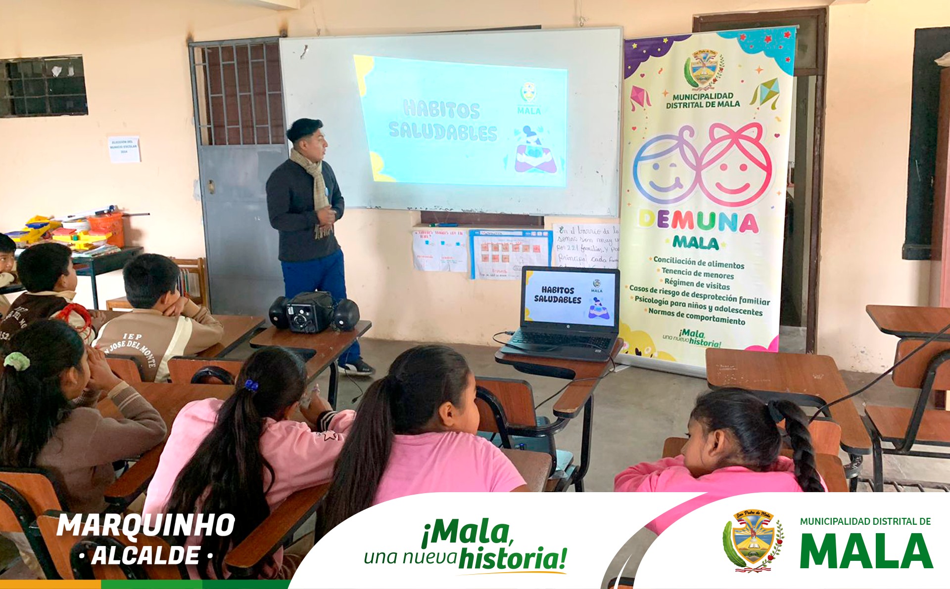 Se Llevó a cabo el Taller Psicológico "Promoción de los Hábitos Saludables" parte del Programa "Pasando Lista con la DEMUNA"