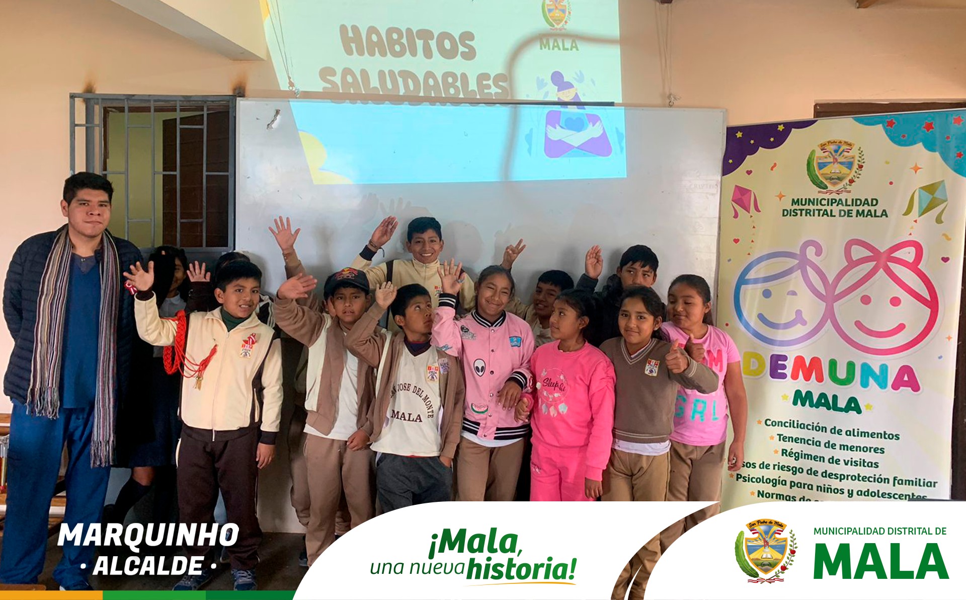 Se Llevó a cabo el Taller Psicológico "Promoción de los Hábitos Saludables" parte del Programa "Pasando Lista con la DEMUNA"