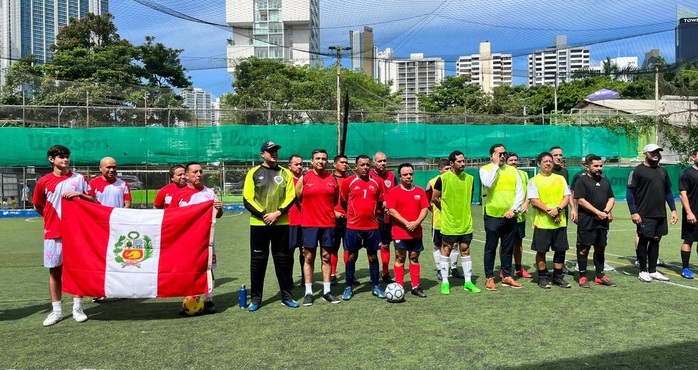 Celebración del torneo de fulbito "Copa Independencia del Perú" en Panamá
