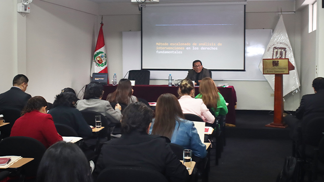 Curso sobre derechos fundamentales y test de proporcionalidad realizó el Centro de Estudios Constitucionales del TC