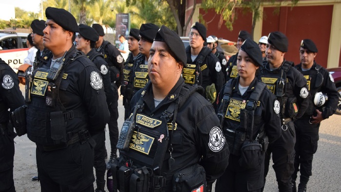 Policía desplegada