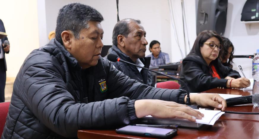El Alcalde Provincial de Mariscal Nieto, John Larry Coayla, el Congresista de la República, Jorge Samuel Coayla Juárez, y la Presidenta de la Junta de Fiscales Superiores del Distrito Fiscal de Moquegua, Katia Guillen Mendoza, se reunieron para evaluar la viabilidad de la construcción de la Unidad Médica Legal II de Moquegua.