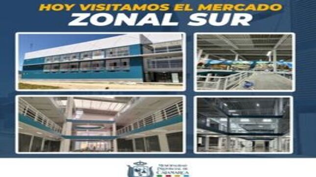 El alcalde provincial, Joaquin Ramírez Gamarra, supervisará los últimos detalles para la próxima inauguración y puesta en funcionamiento del 𝐌𝐄𝐑𝐂𝐀𝐃𝐎 𝐙𝐎𝐍𝐀𝐋 𝐒𝐔𝐑.