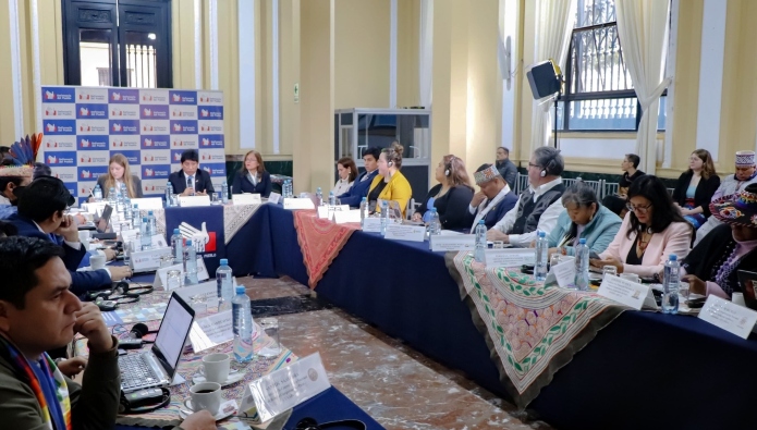 El evento reunió a representantes de los programas de Pueblos Indígenas y de Personas Privadas de la Libertad de la Defensoría del Pueblo, y del Ministerio de Justicia de Canadá