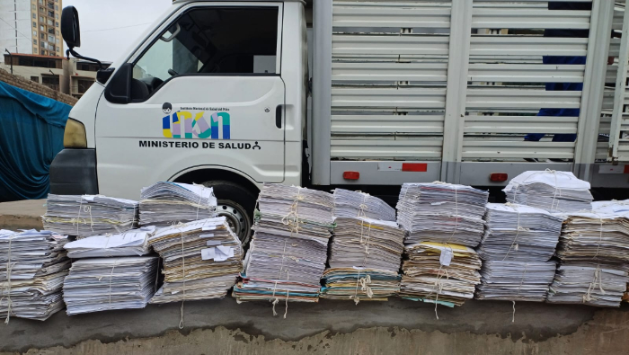 INSN depuró más de 4 toneladas de documentos administrativos