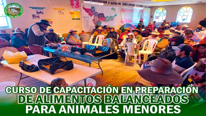 Curso de capacitación en Preparación de Alimentos Balaceados para Animales Menores