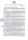 Vista preliminar de documento RESOLUCIÓN DE ALCALDÍA N° 086 - 2023 - MPC