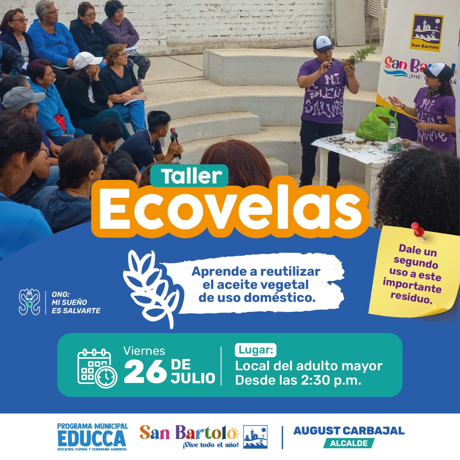 Taller de eco velas: Reutilizando aceite vegetal