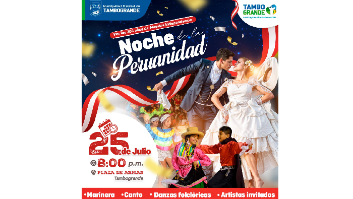 Celebramos el aniversario de nuestro país con la gran noche de la Peruanidad