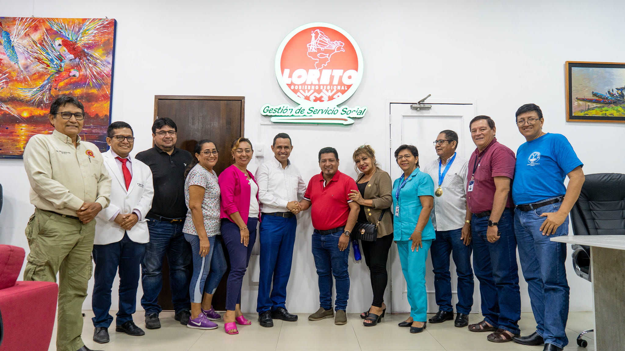 Dr. René Chávez articula con decanos de colegios profesionales de Loreto