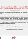 Vista preliminar de documento Comunicado 082-2024 VERIFICACIÓN Y ACTUALIZACIÓN DE ESCALA O GRUPO DE INSCRIPCIÓN CONCURSO DE ASCENS