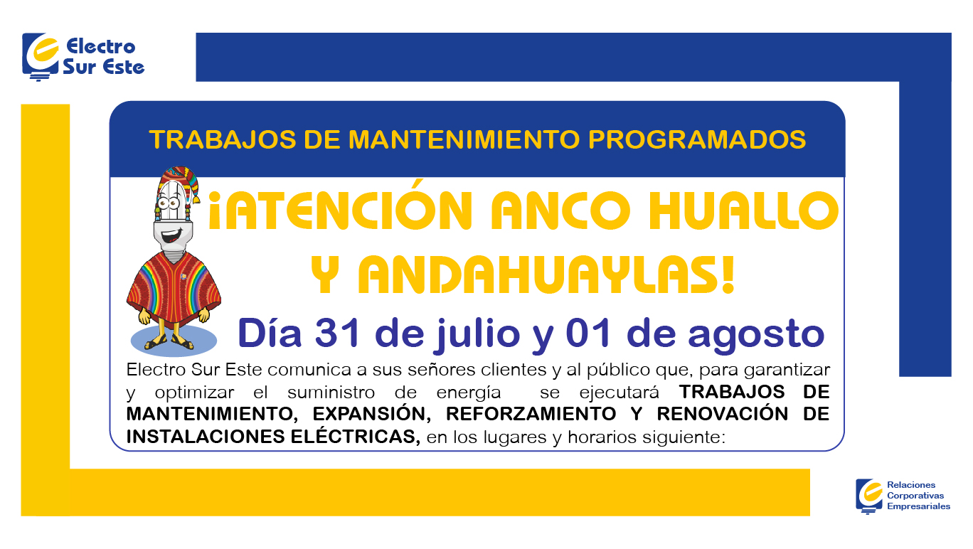 Información corte programado