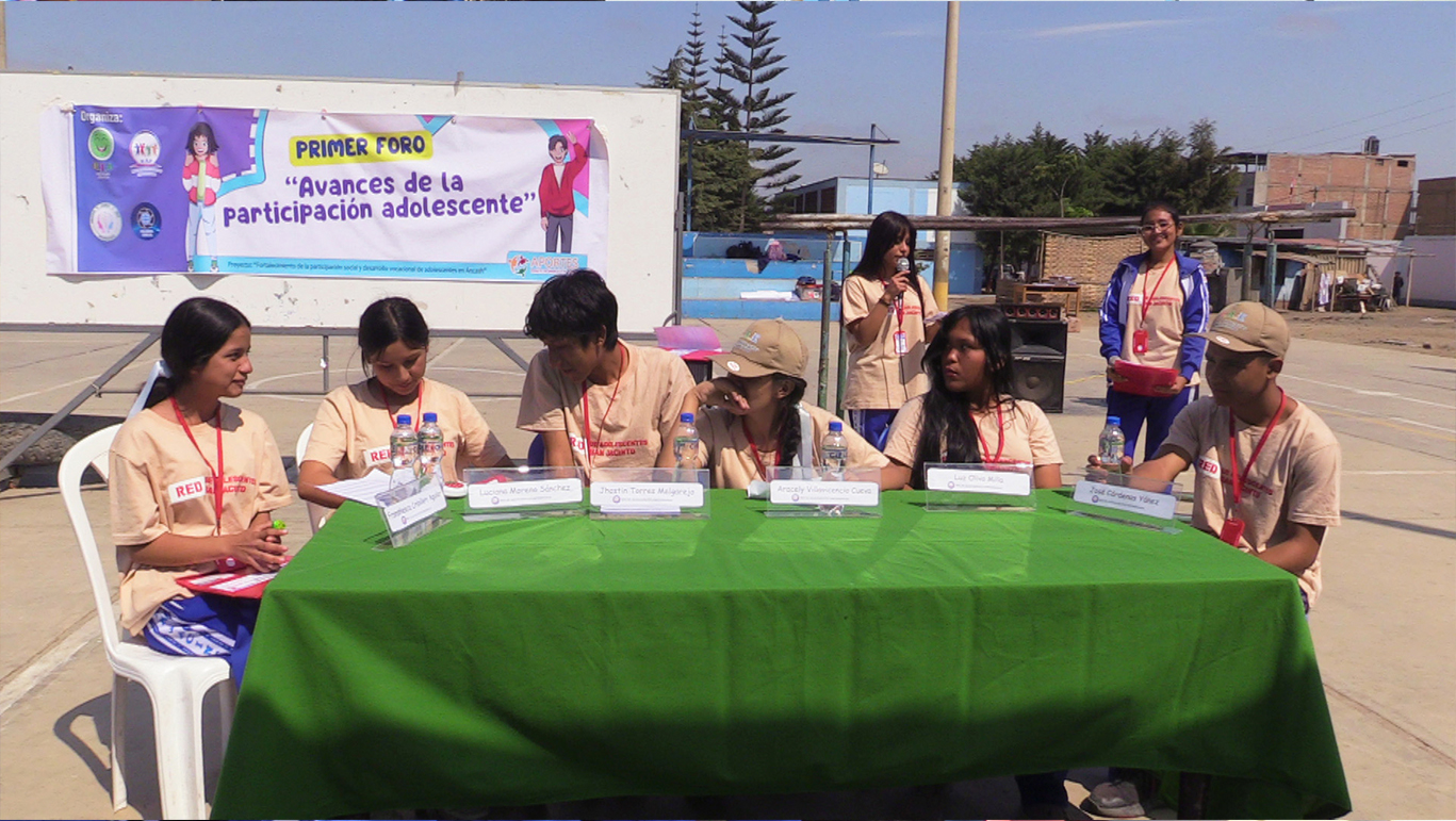 Participamos del primer foro sobre "Avances de la Participación Adolescentes" organizado por ONG Aportes