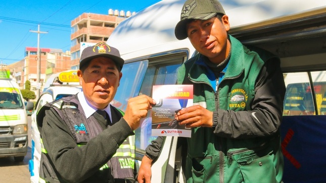 La Gerencia de Transporte realizó semáforazo de sensibilización en educación vial