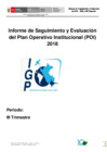 Vista preliminar de documento Informe de Seguimiento y Evaluación III Trimestre 2018