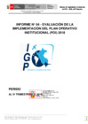 Vista preliminar de documento Evaluación de la Implementación del POI 2018 IV Trimestre 2018