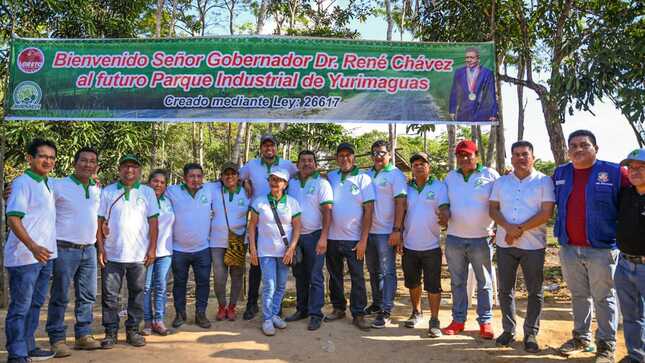 El gobernador regional Dr. René Chávez visitó y reconoció el terreno donde se construirá  el Parque Industrial de Yurimaguas