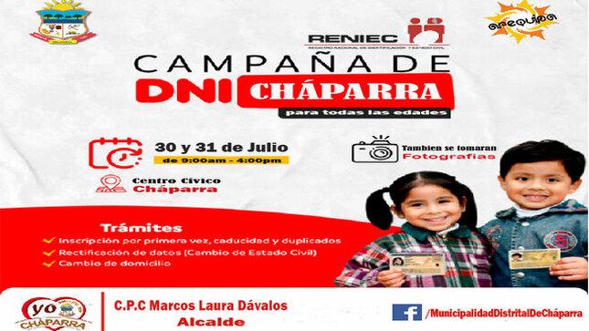 Camapaña de dni