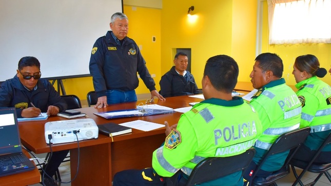 MPP y comisarías de Puno realizan reunión de coordinación para el fortalecimiento y mejora de la seguridad ciudadana