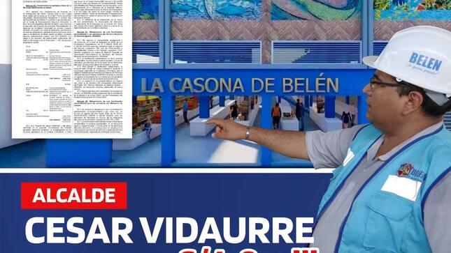 El alcalde de la municipalidad Cesar Vidaurre obtiene financiamiento para la remodelación dé la casona de belén  