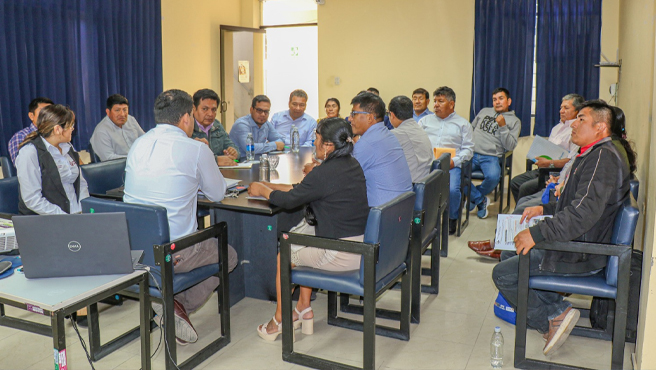 Participamos de una mesa de trabajo con las localaidades de Morrope.