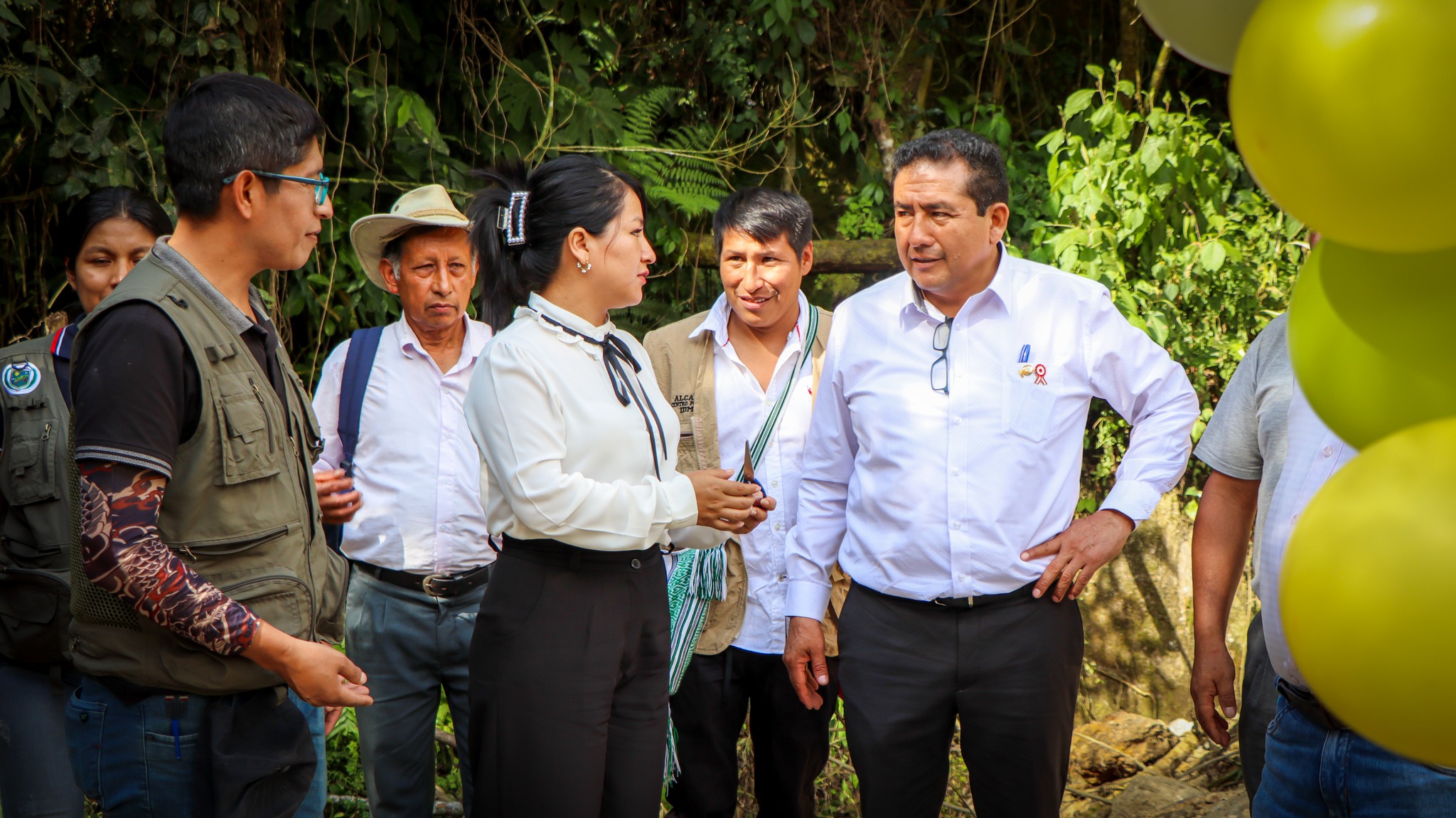 Inauguración de puentes peatonales por el 167° aniversario de la provincia de La Convención