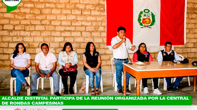 Alcalde Distrital participa de la reunión organizado por la Central de Rondas Campesinas 