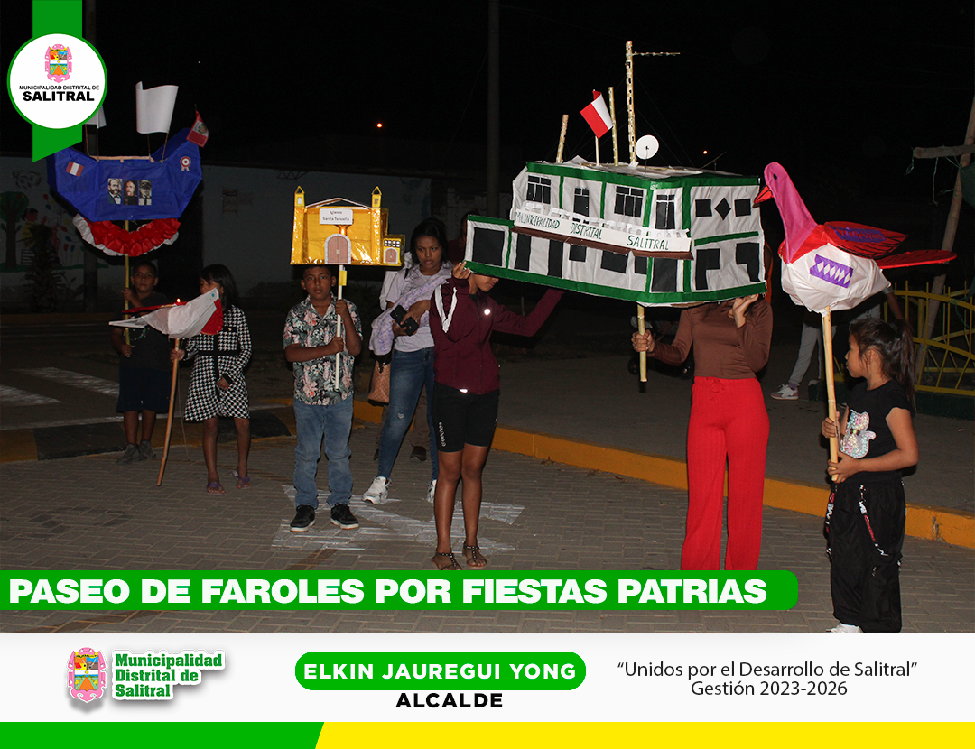 Paseo de faroles por fiestas patrias