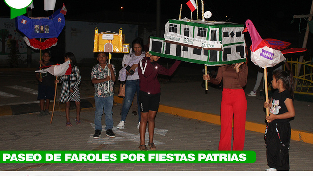 Paseo de faroles por fiestas patrias