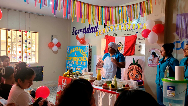 Promoción de la Salud en el Centro de Salud José Leonardo Ortiz: Sesión demostrativa de Alimentación Saludable